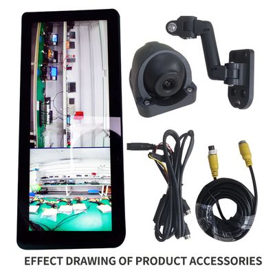 qualità  IP67 Vehicle Rear View Mirrors DVR Full HD 1080P 2CH Dual Camera Video Recorder fabbrica
