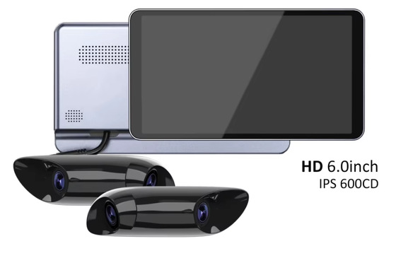 qualità  6.0 Inch IPS 600CD HD Digital Rear-View Mirror System with IP67 Dustproof and Waterproof Dual Side Cameras for Blind Spot Monitoring fabbrica