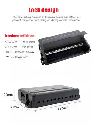 Parking Radar System with 4 Sensors and LED Display for Reversing Assistance in Truck Car