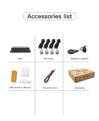 Radar di parcheggio di sicurezza 4 sonde Sensore punto cieco per auto tipo cicalino