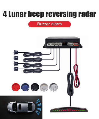 Display LED Sensore di parcheggio auto Kit 4 Ultrasuoni sensori inversi IP68 Acqua resistente Assistente alla guida di sicurezza per la protezione del parcheggio dei veicoli