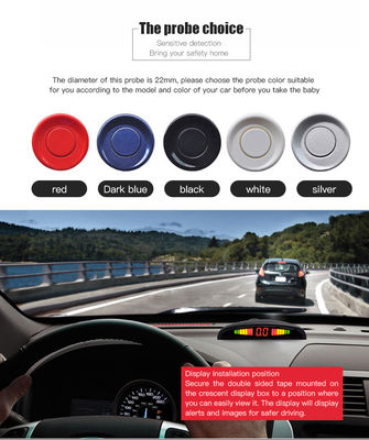 Display LED Sensore di parcheggio auto Kit 6 Ultrasuoni sensori inversi IP68 assistente di sicurezza del veicolo impermeabile per la protezione del parcheggio auto