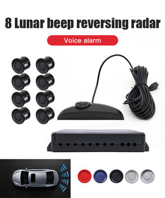 Display LCD 8 Sensore Parcheggio Kit Radar Sistema Avviso visivo e audio Distanza Parcheggio Aiuto