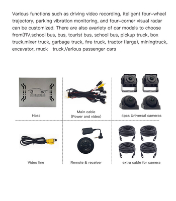 Retrovisione del sistema di navigazione di multimedia dell'automobile di DC12V rv e Front View Camera RoHS