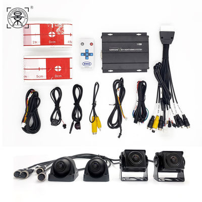 Smartour 1080P AHD 360 Degree Panoramic Bird View System Waterproof Car DVR Recording Parking Aid Reverse Camera Kit for Truck Bus RV