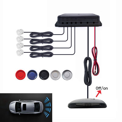 4 sensori Radar di parcheggio automatico, display LED On/Off Reverse Backup Monitor Detector System