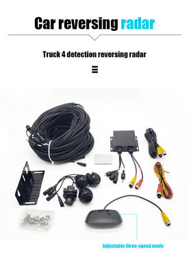Sistema di sensori di parcheggio impermeabile per camion con display a LED, 4 sensori digitali DC 12-24V radar di retrocesso per camion pesanti