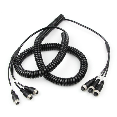 unità di elaborazione ignifuga del video cavo di estensione di 8m 4 Pin Rear View Camera Cable impermeabile
