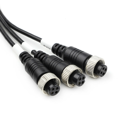 unità di elaborazione ignifuga del video cavo di estensione di 8m 4 Pin Rear View Camera Cable impermeabile