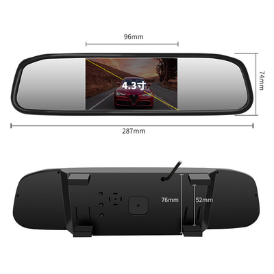 4,3&quot; macchina fotografica di sostegno dello specchio della parte posteriore di TFT LCD con l'esposizione temporanea della bussola del monitor dello specchio