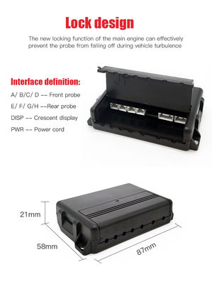 Sensore di parcheggio universale da 16,5 mm 4 Probe LCD Display di distanza Radar di backup inverso auto
