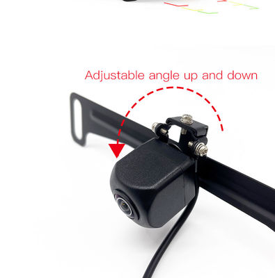1080P License Plate Backup Camera with Adjustable Night Vision and 4 or 8 IR Lights for Car Reversing