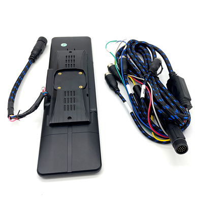 Car Rearview Quad Split Monitor Remote Control 4 Canali 18-PIN Retro Veiw Mirror Per Autobus