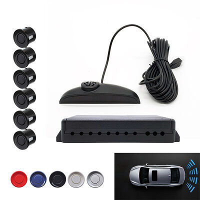 Kit sensore di retromarcia per auto a 6 punti Display a LED Sistema di assistenza al parcheggio Radar di backup per una guida sicura del veicolo