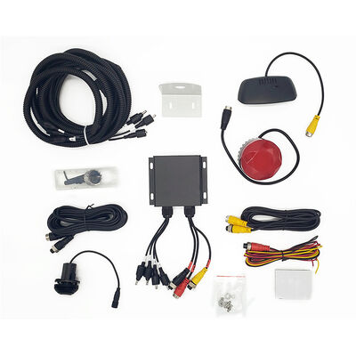 Sistema di telecamera di backup inverso con 4 sensori radar, kit di sensori di parcheggio Buzzer Alarm per il retrocesso sicuro dell'auto, accessorio per la sicurezza automobilistica, visione notturna HD