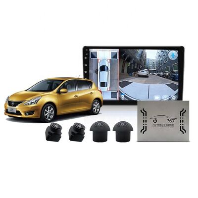 360° 3D Panoramic Car Camera Kit HD 1080P Surround View Assistenza al parcheggio Vista a occhio d'uccello Vista completa del veicolo Copertura IP68