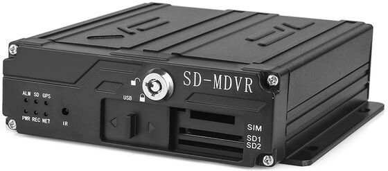 Sistema DVR mobile a 4 canali con monitor VGA da 10 pollici, localizzazione GPS 4G e monitoraggio conducente per camion e veicoli della flotta