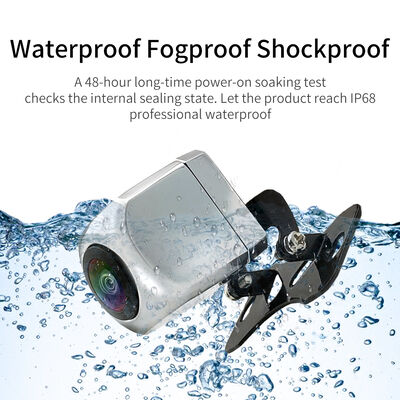 Telecamera per retromarcia HD in lega con grandangolo a 170°, impermeabile IP68, lente in vetro per auto e camion