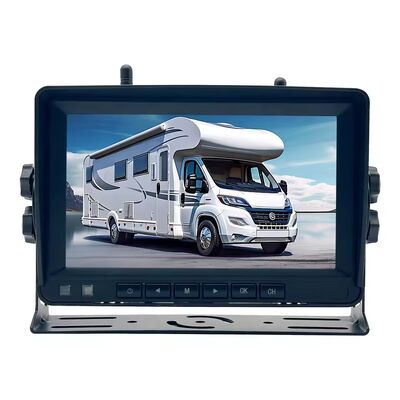 Monitor DVR wireless per camion ad alta definizione, 7 pollici di visione notturna WiFi a energia solare Registratore di backup inverso per Winnebago Travato RV Invertire