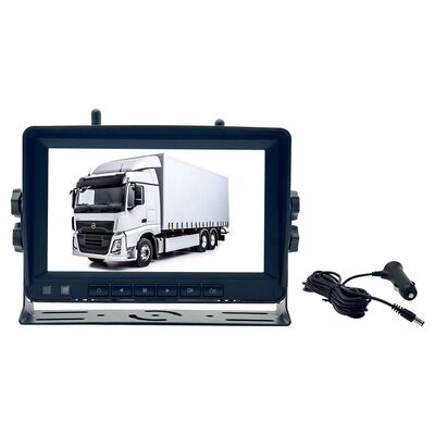 Kit di schermo e telecamera wireless per il retrocesso dei camion con doppia visione e parcheggio sicuro