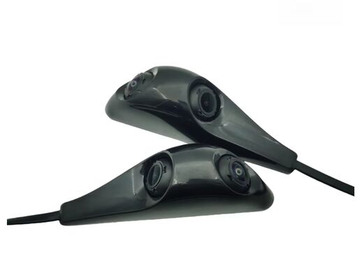 AHD 1080P Dual Lens Car Side View Camera System Sticker Mount Design con connettore per l'aviazione 4PIN