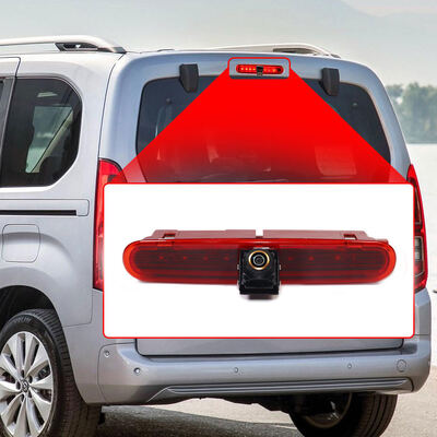 Telecamera posteriore AHD 1080P con obiettivo fisheye da 170°, telecamera con luce freno a LED per Volkswagen VW Caddy Panel Life 2003-2019 OEM