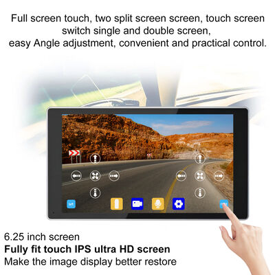 Telecamera a pinna di squalo AHD 1080P ad alta risoluzione con rilevamento punti ciechi AI e monitor LCD da 5 pollici