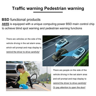 Telecamera posteriore AHD 1080P avanzata con design a pinna di squalo e schermo da 6,25 pollici per parcheggio e rilevamento dell'angolo cieco