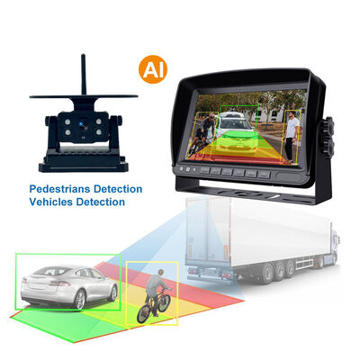 Sistema di telecamere personalizzabile a 4 canali con display da 7 pollici per veicoli | Sistema di monitoraggio HD Quad View per vendita all'ingrosso e al dettaglio