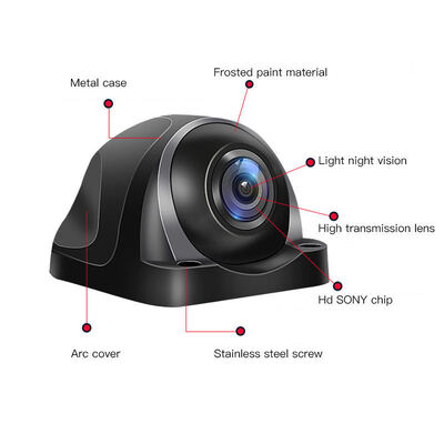 Fotocamera a vista laterale 1080P AHD Starlight, fotocamera a montaggio laterale impermeabile per veicoli per camion, OEM ODM disponibile