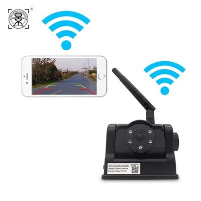 Telecamera di retromarcia WiFi wireless con angolo di visione ampio regolabile di 140°, risoluzione HD 720P e impermeabilità IP67 antipolvere per camion e camper