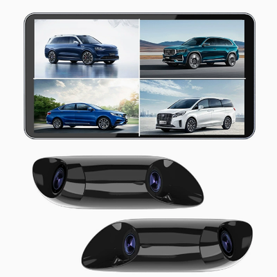 Telecamera per punti ciechi AHD 1080P HD IP67 impermeabile grandangolare da 140° con doppia visione per il monitoraggio laterale del veicolo