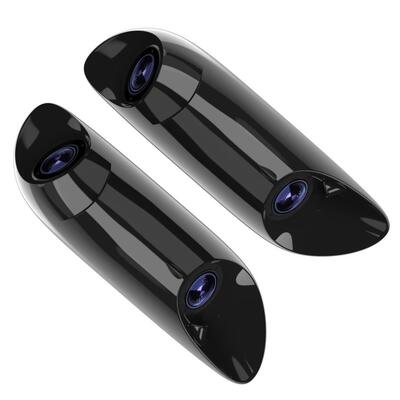 Telecamera per punti ciechi AHD 1080P HD IP67 impermeabile grandangolare da 140° con doppia visione per il monitoraggio laterale del veicolo