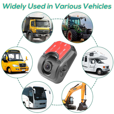 Fotocamera anteriore impermeabile universale AHD 1080P, visione notturna montata sul parabrezza con angolo regolabile per camion e autobus HYMER