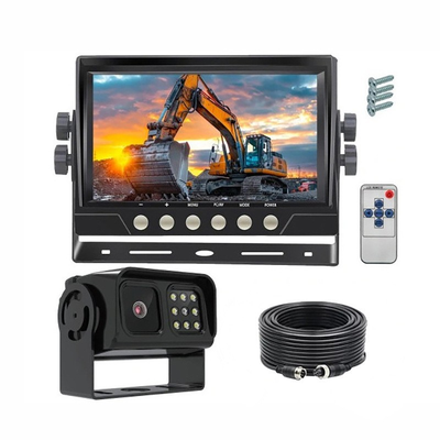10 Inch Heavy Duty Rear View Monitor System with IP68 Waterproof and Dual IR Night Vision Backup Camera Kit