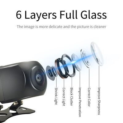 Fotocamera di backup wireless 5G WiFi con visione notturna a infrarossi e fotocamera retrovisore impermeabile IP67 per iOS e Android
