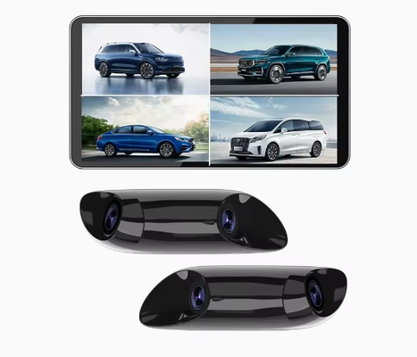 6.0 pollici HD specchietto retrovisore elettronico con telecamere per punti ciechi e visione notturna, sistema di sorveglianza per auto Plug-and-Play