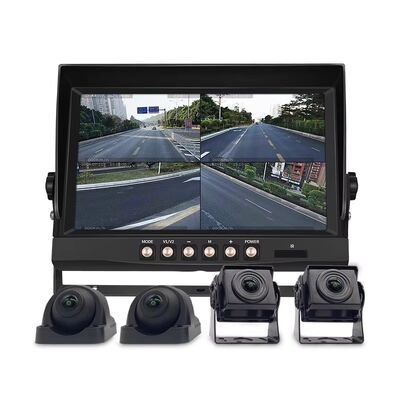 4-Channel DVR Monitor 1080P HD AHD Camera System Quad Screen Rearview CCTV Camera di backup per Scania Bus & Truck