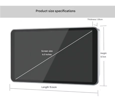 Specchio retrovisore elettronico AI con doppia lente a grande angolo da 140° AHD 1080P HD Sistema di monitoraggio del punto cieco IP67 impermeabile