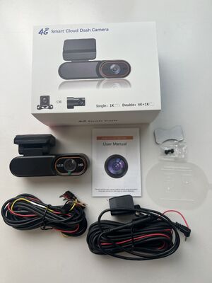 Dash Cam Smart 4G LTE 2K HD con monitoraggio remoto in tempo reale, telecamera DVR per auto GPS per veicoli