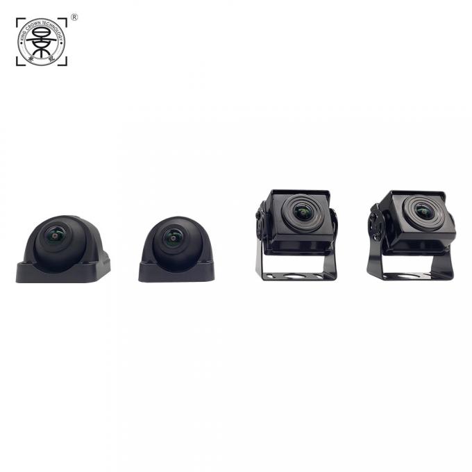 Split-screen display showing 360° view